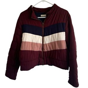 Bohme Multicolor Striped Jacket - Burgundy, Navy, White, Pink